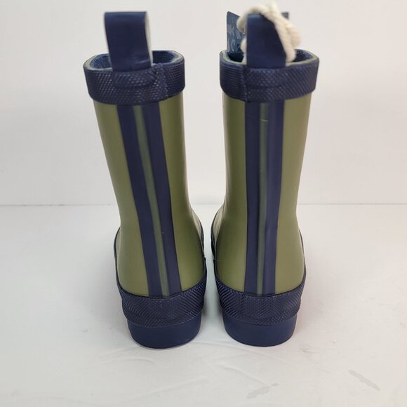 NWT Hatley Kids Classic Matte Rain Boots Green Size 7 - Picture 3 of 10